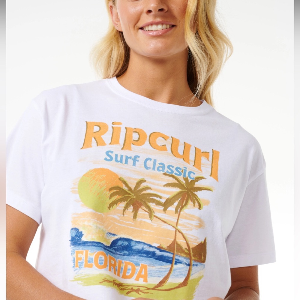 Rip Curl High Tide Scenic Standard Tee Florida Surf Classic - Picture 5 of 6